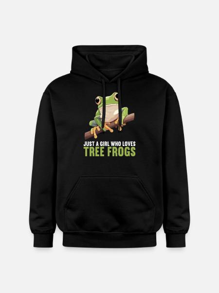 Tree Frog Baumfrösche Baumfrosch - Gildan Unisex Softstyle® Midweight Hoodie - black