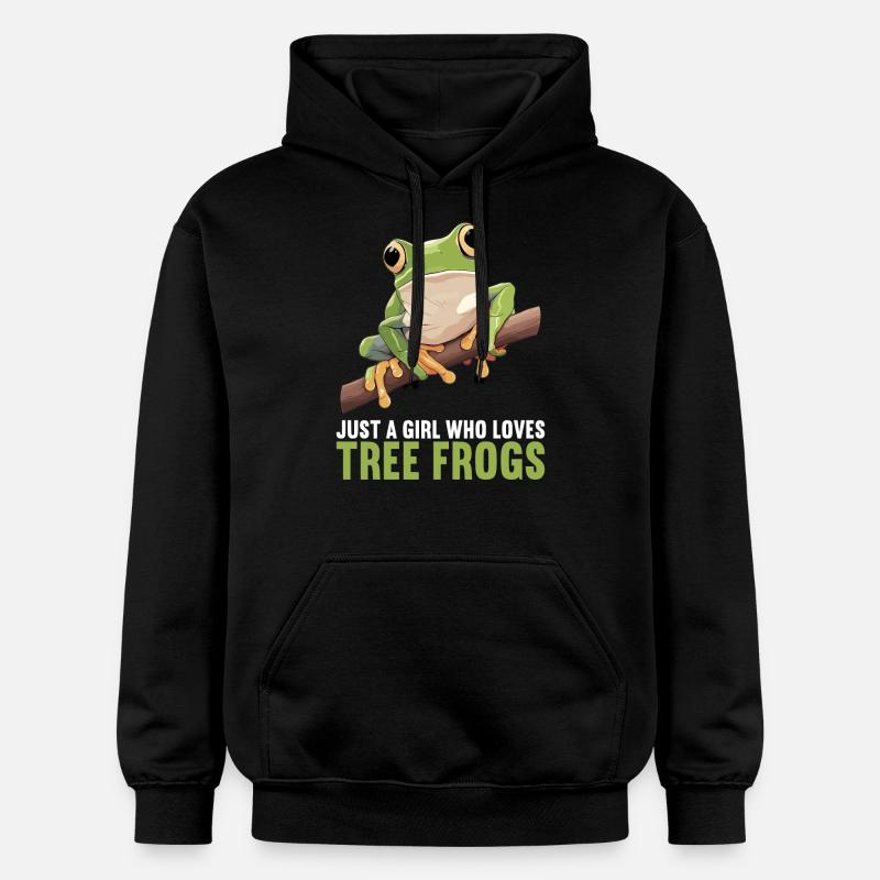 Rainette Baumfrösche Baumfrosch - Sweat à capuche Softstyle® Gildan Unisexe - noir