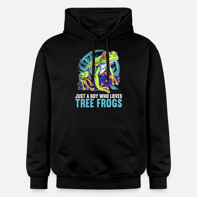 Rainette Baumfrösche Baumfrosch - Sweat à capuche Softstyle® Gildan Unisexe - noir