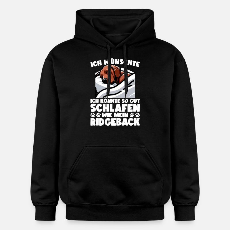 Rhodesian Ridgeback Hund Rhodesian Ridgebacks - Gildan Unisex Softstyle® Midweight Hoodie - Schwarz