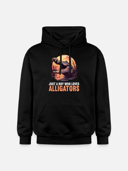 Alligatoren Alligator - Gildan Unisex Softstyle® Midweight Hoodie - black