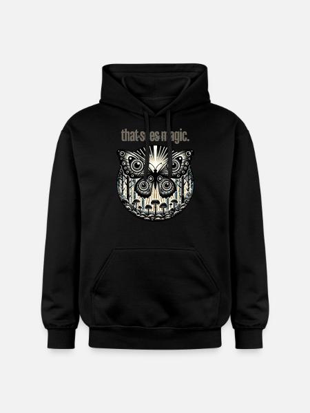 Enchanted Eyes Butterfly - Gildan Unisex Softstyle® Midweight Hoodie - black