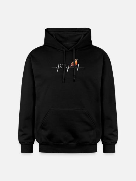 Robin Rotkehlchen - Gildan Unisex Softstyle® Midweight Hoodie - black