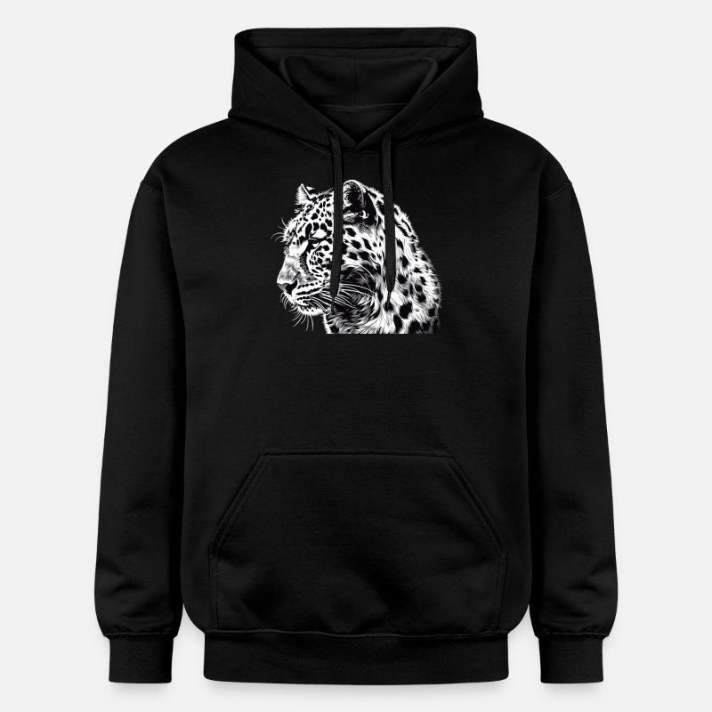 Léopard léopard - Sweat à capuche Softstyle® Gildan Unisexe - noir