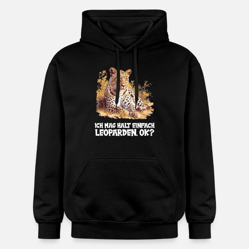 Léopard léopard - Sweat à capuche Softstyle® Gildan Unisexe - noir