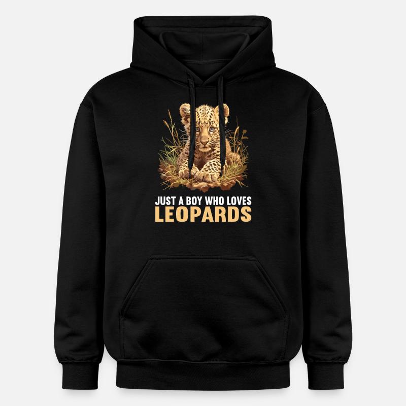 Léopard léopard - Sweat à capuche Softstyle® Gildan Unisexe - noir