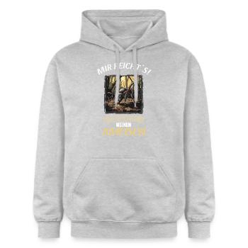 Ant Ameisen Ameise - Gildan Unisex Softstyle® Midweight Hoodie - Hellgrau meliert - Vorne - Liana (172cm) & Jaron (178cm)