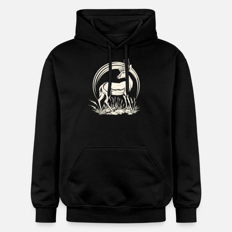 Antilope antilope antilope ouverte - Sweat à capuche Softstyle® Gildan Unisexe - noir