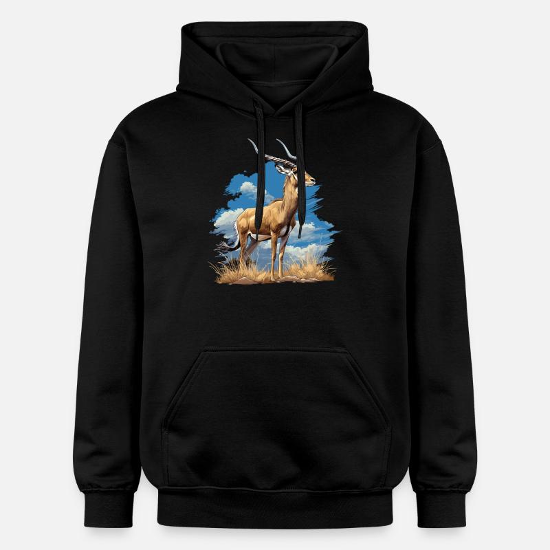 Antilope antilope antilope ouverte - Sweat à capuche Softstyle® Gildan Unisexe - noir