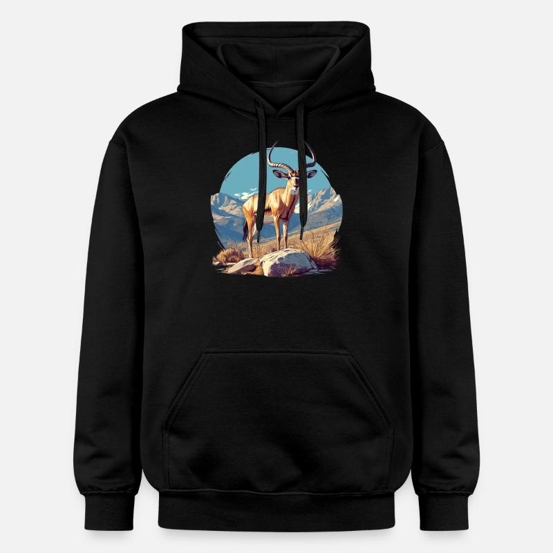 Antilope antilope antilope ouverte - Sweat à capuche Softstyle® Gildan Unisexe - noir