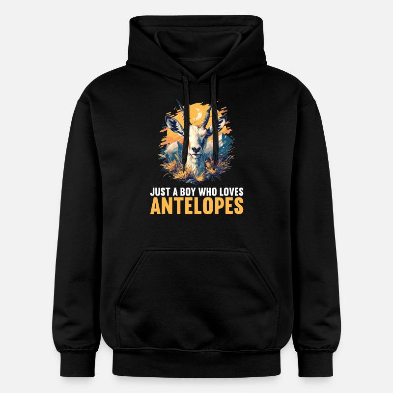 Antilope Antilope ouverte - Sweat à capuche Softstyle® Gildan Unisexe - noir
