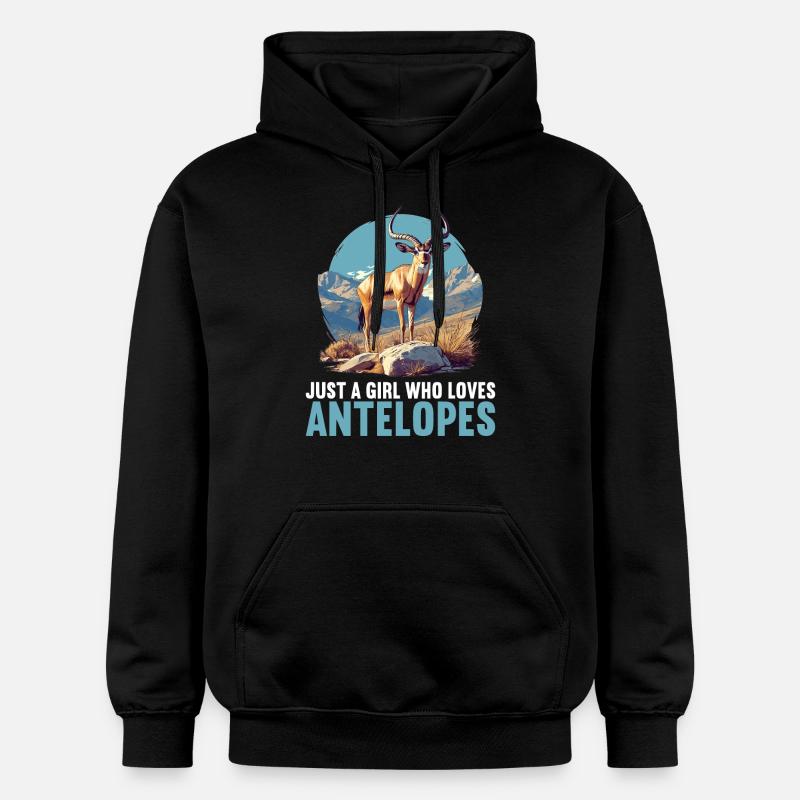 Antilope Antilope ouverte - Sweat à capuche Softstyle® Gildan Unisexe - noir