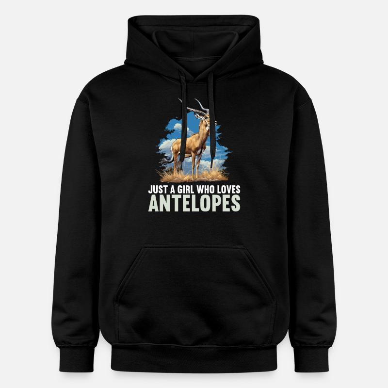Antilope Antilope ouverte - Sweat à capuche Softstyle® Gildan Unisexe - noir