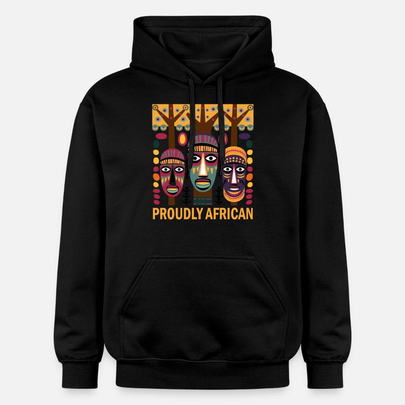 Art Africain 2 - Sweat à capuche Softstyle® Gildan Unisexe - noir