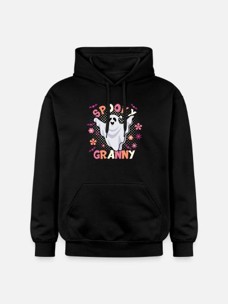 Grossmutter Halloween Spooky Granny - Gildan Unisex Softstyle® Midweight Hoodie - Schwarz