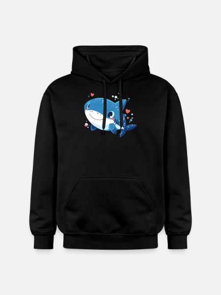 requin-baleine Requin-baleine requin-baleine - Sweat à capuche Softstyle® Gildan Unisexe - noir