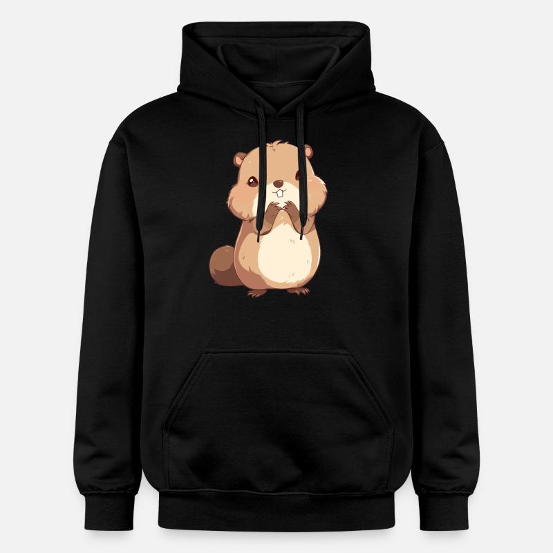 Beaver Biber - Sweat à capuche Softstyle® Gildan Unisexe - noir