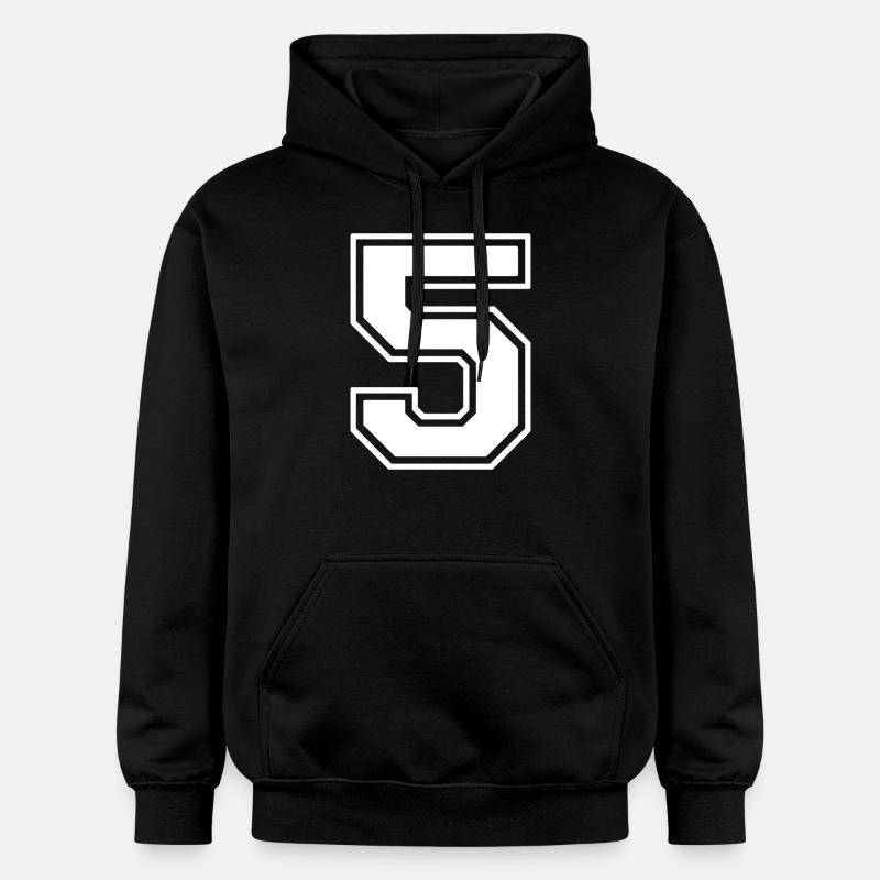 Numéro 5 - Sweat à capuche Softstyle® Gildan Unisexe - noir