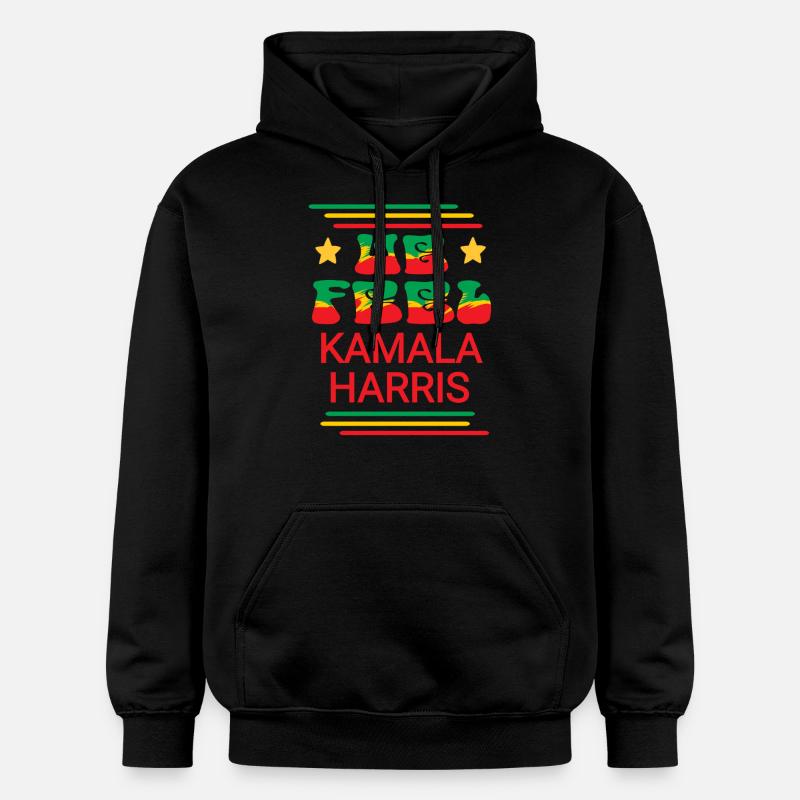 Kamala Harris Style rasta - Sweat à capuche Softstyle® Gildan Unisexe - noir