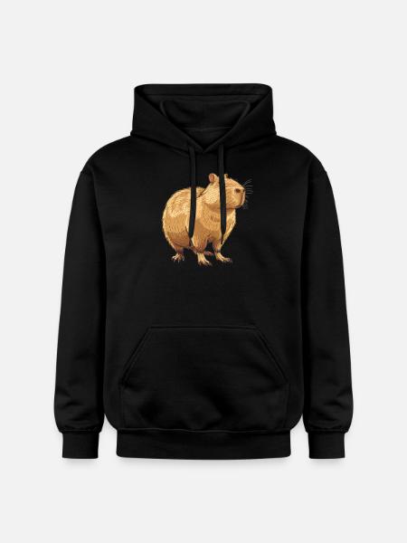 Capybaras Capybara - Gildan Unisex Softstyle® Midweight Hoodie - black