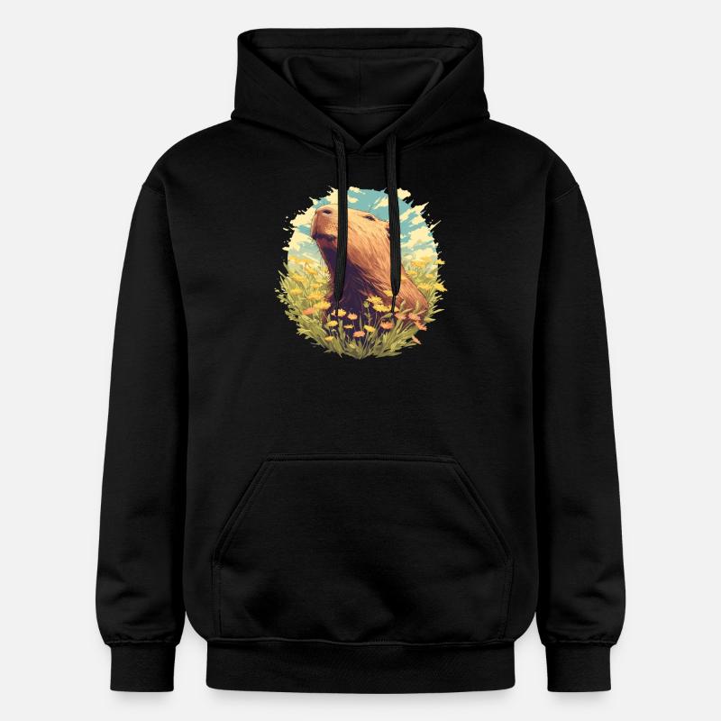 Capybaras Capybara - Sweat à capuche Softstyle® Gildan Unisexe - noir