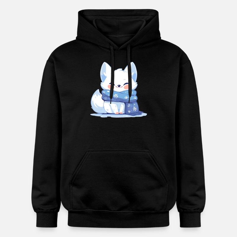 Arctic Fox Polarfüchse Polarfuchs - Gildan Unisex Softstyle® Midweight Hoodie - black