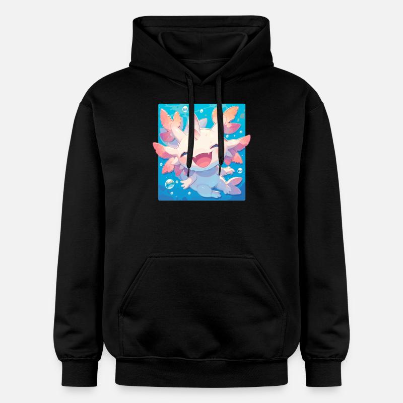 Axolotls Axolotl - Sweat à capuche Softstyle® Gildan Unisexe - noir
