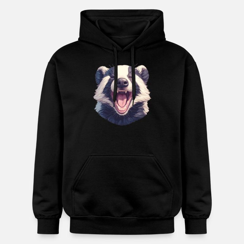 Blaireau Dachse Dachs - Sweat à capuche Softstyle® Gildan Unisexe - noir