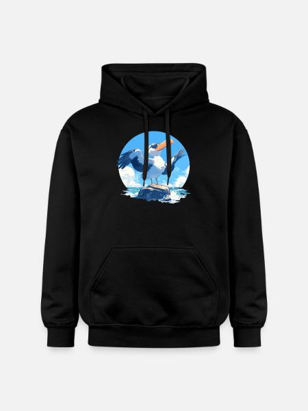 Albatrosse Albatross - Gildan Unisex Softstyle® Midweight Hoodie - black