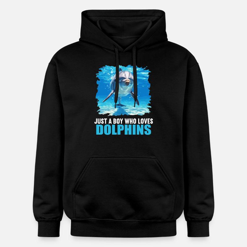 Dauphin Dauphins Dauphin - Sweat à capuche Softstyle® Gildan Unisexe - noir
