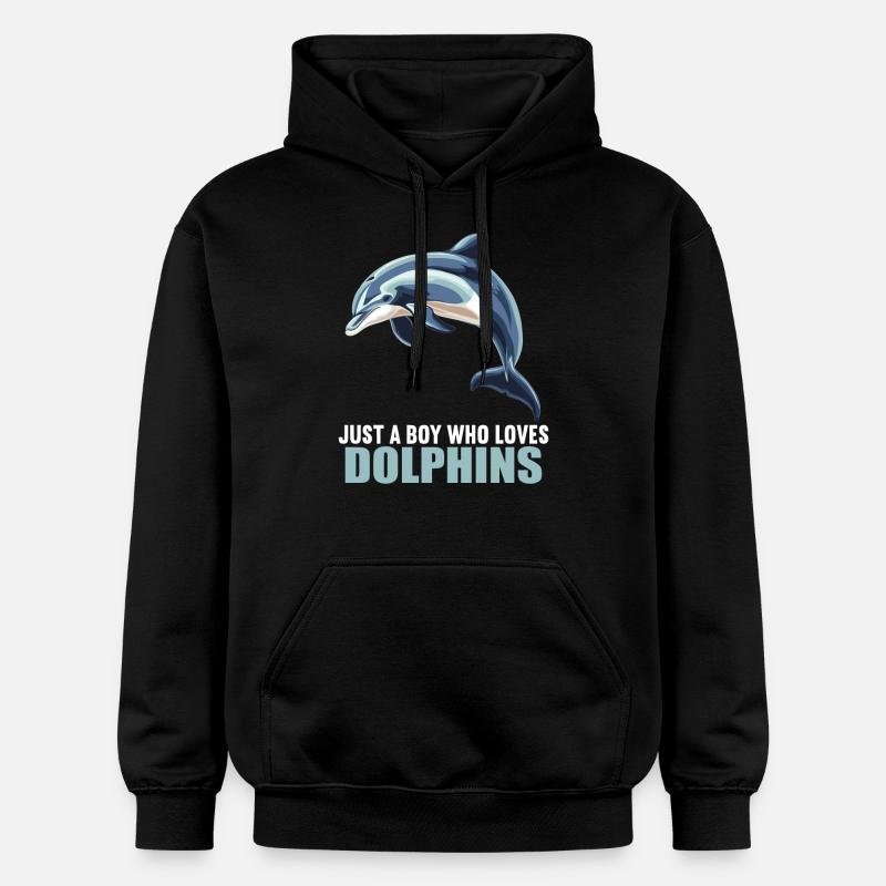 Dauphin Dauphins Dauphin - Sweat à capuche Softstyle® Gildan Unisexe - noir