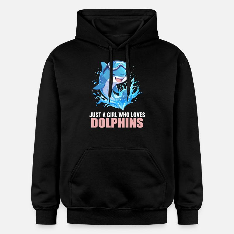 Dauphin Dauphins Dauphin - Sweat à capuche Softstyle® Gildan Unisexe - noir