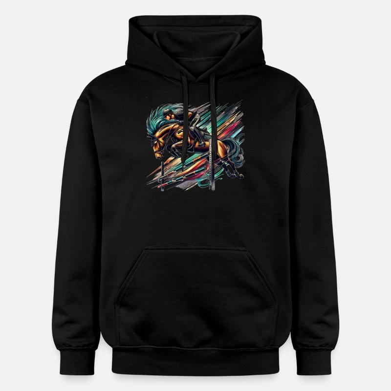 Cavalier d'exposition - Sweat à capuche Softstyle® Gildan Unisexe - noir