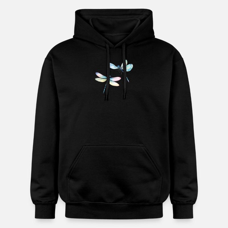 Libelle Duo Libelle Libellule Duo - Sweat à capuche Softstyle® Gildan Unisexe - noir