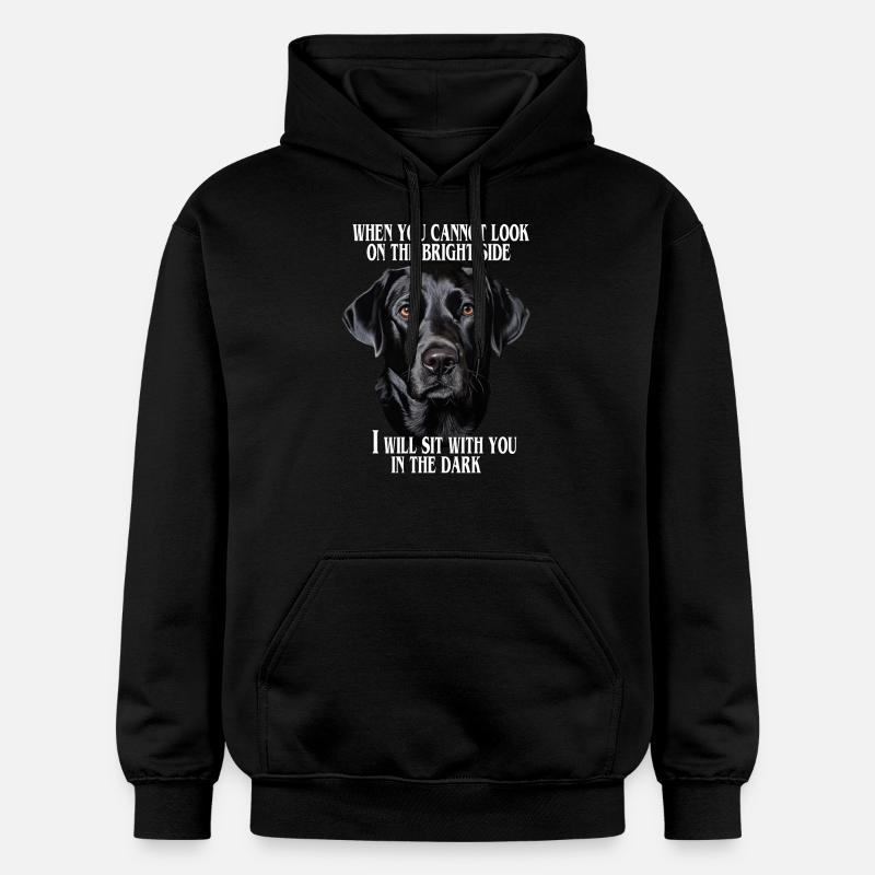 Citation du labrador noir - Sweat à capuche Softstyle® Gildan Unisexe - noir