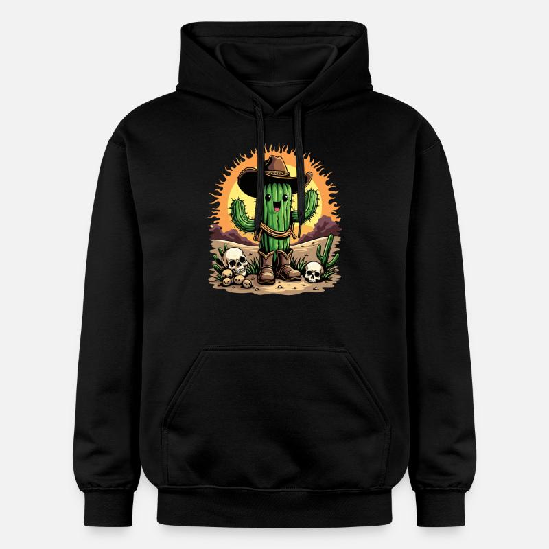 CACTUS COWBOY - Sweat à capuche Softstyle® Gildan Unisexe - noir