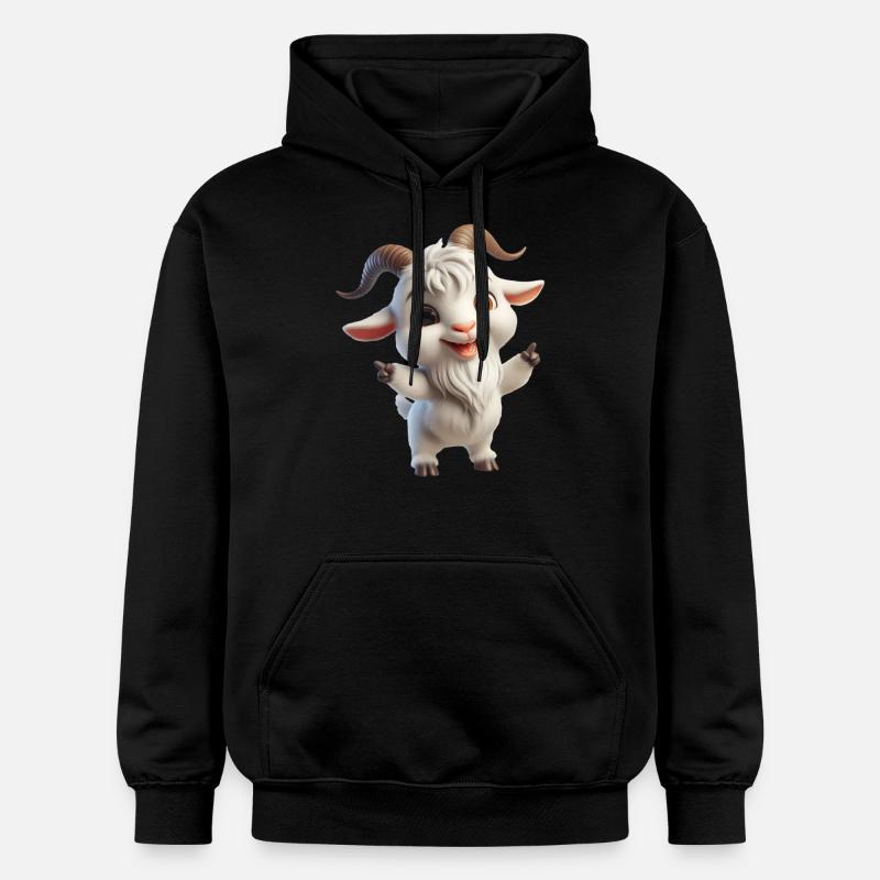 Chèvre 1 - Sweat à capuche Softstyle® Gildan Unisexe - noir