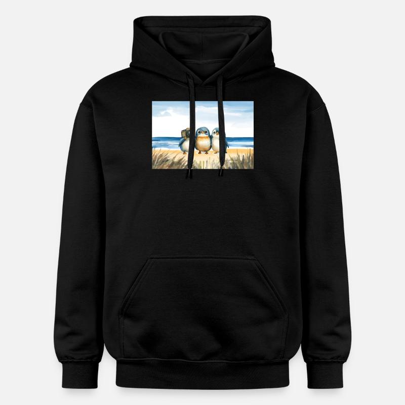 Bezaubernde Pinguine Adorables Pinguins - Sweat à capuche Softstyle® Gildan Unisexe - noir