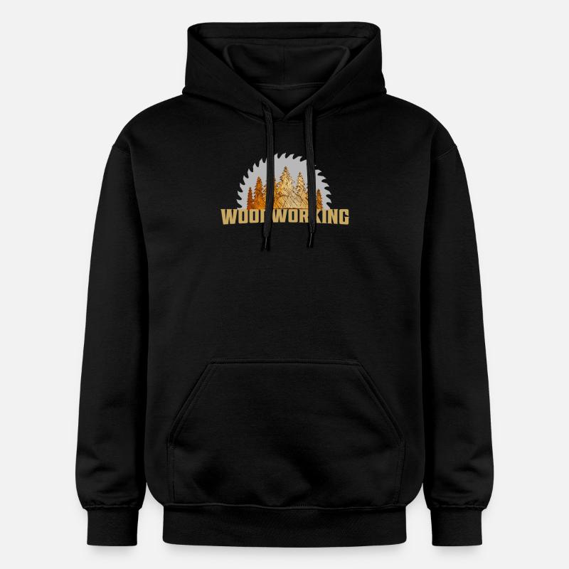 Holzbearbeitung Travail du bois - Sweat à capuche Softstyle® Gildan Unisexe - noir