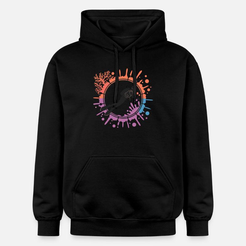 AVENTURE EN MER - Sweat à capuche Softstyle® Gildan Unisexe - noir