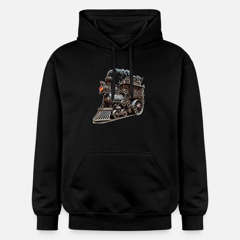 VIEUX TRAIN - Sweat à capuche Softstyle® Gildan Unisexe - noir