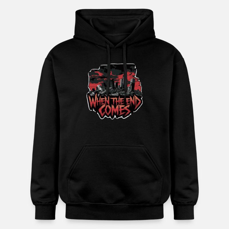 QUAND VIENT LA FIN - Sweat à capuche Softstyle® Gildan Unisexe - noir