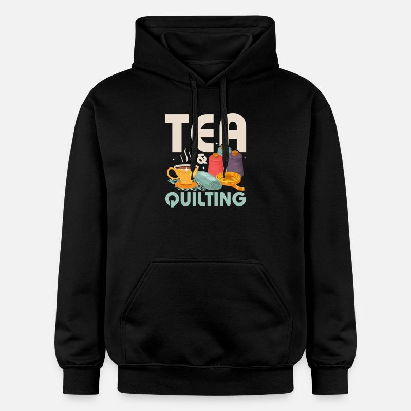 Thé & Quilting Couture Quilter - Sweat à capuche Softstyle® Gildan Unisexe - noir