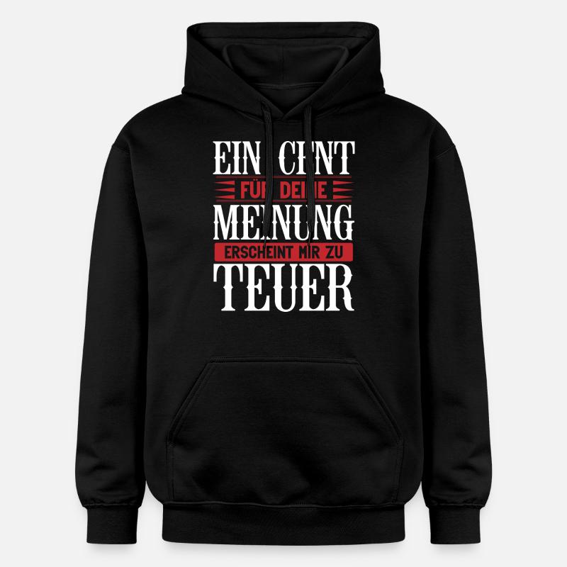 cent1 Plan de travail 1 - Sweat à capuche Softstyle® Gildan Unisexe - noir
