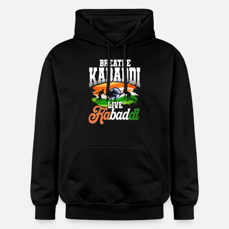 Kabaddi Inde Lutte - Sweat à capuche Softstyle® Gildan Unisexe - noir
