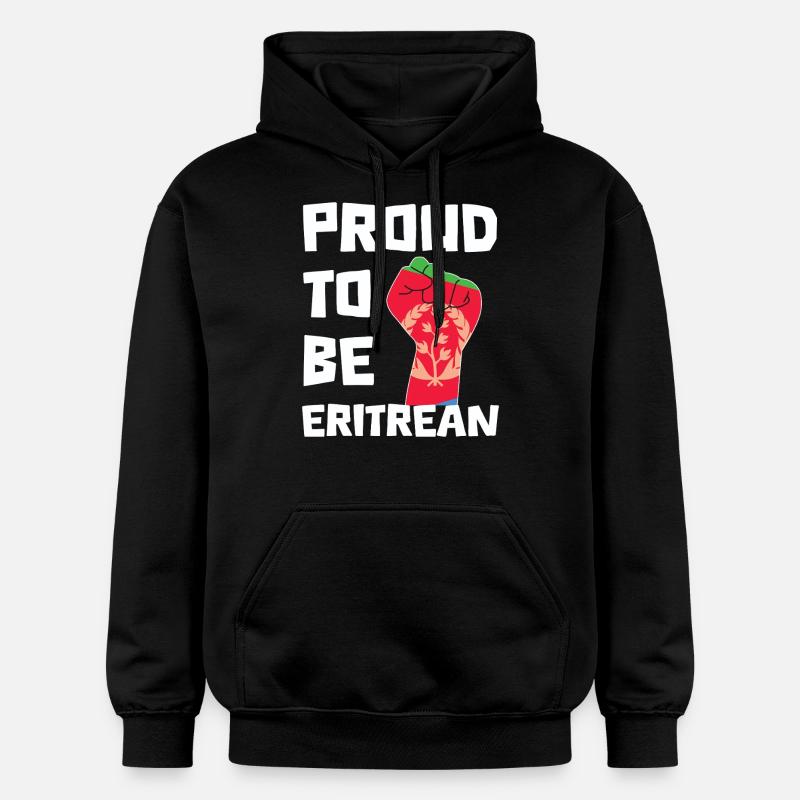 Fier d’être l’Érythréen - Sweat à capuche Softstyle® Gildan Unisexe - noir