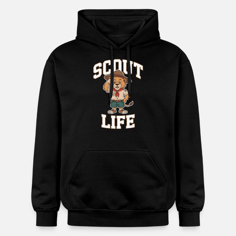Scout Guide Scout Camping - Sweat à capuche Softstyle® Gildan Unisexe - noir