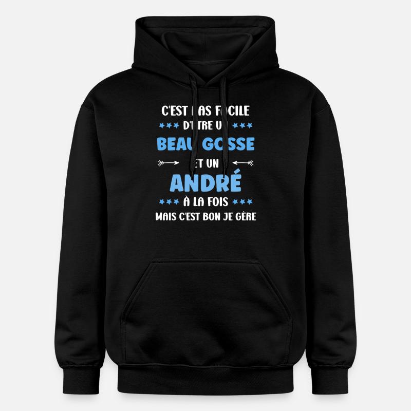 Andr - Sweat à capuche Softstyle® Gildan Unisexe - noir
