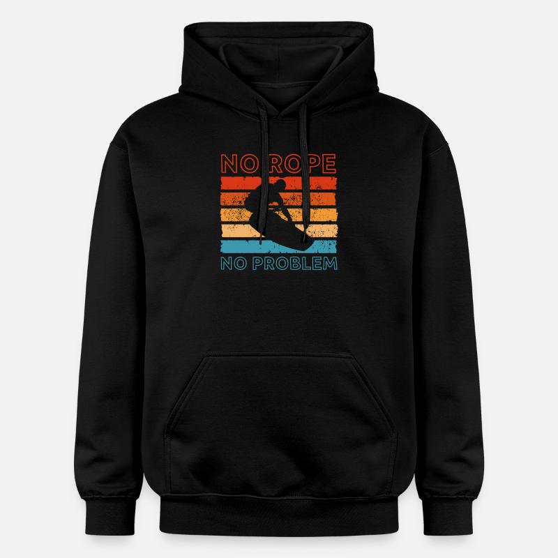 Wakeboard Wakeboarder Wakeboard Cadeau - Sweat à capuche Softstyle® Gildan Unisexe - noir