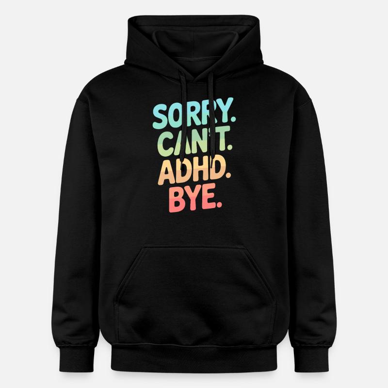 TDAH - Sweat à capuche Softstyle® Gildan Unisexe - noir